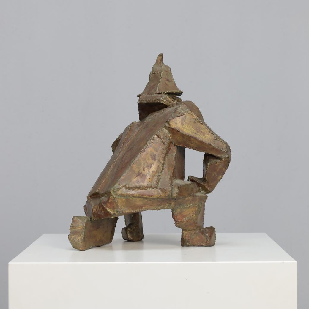 Late 20th Century “Starke Jâan” Sculpture in Welded Steel by Louk van Meurs, Netherlands, c. 1970s For Sale