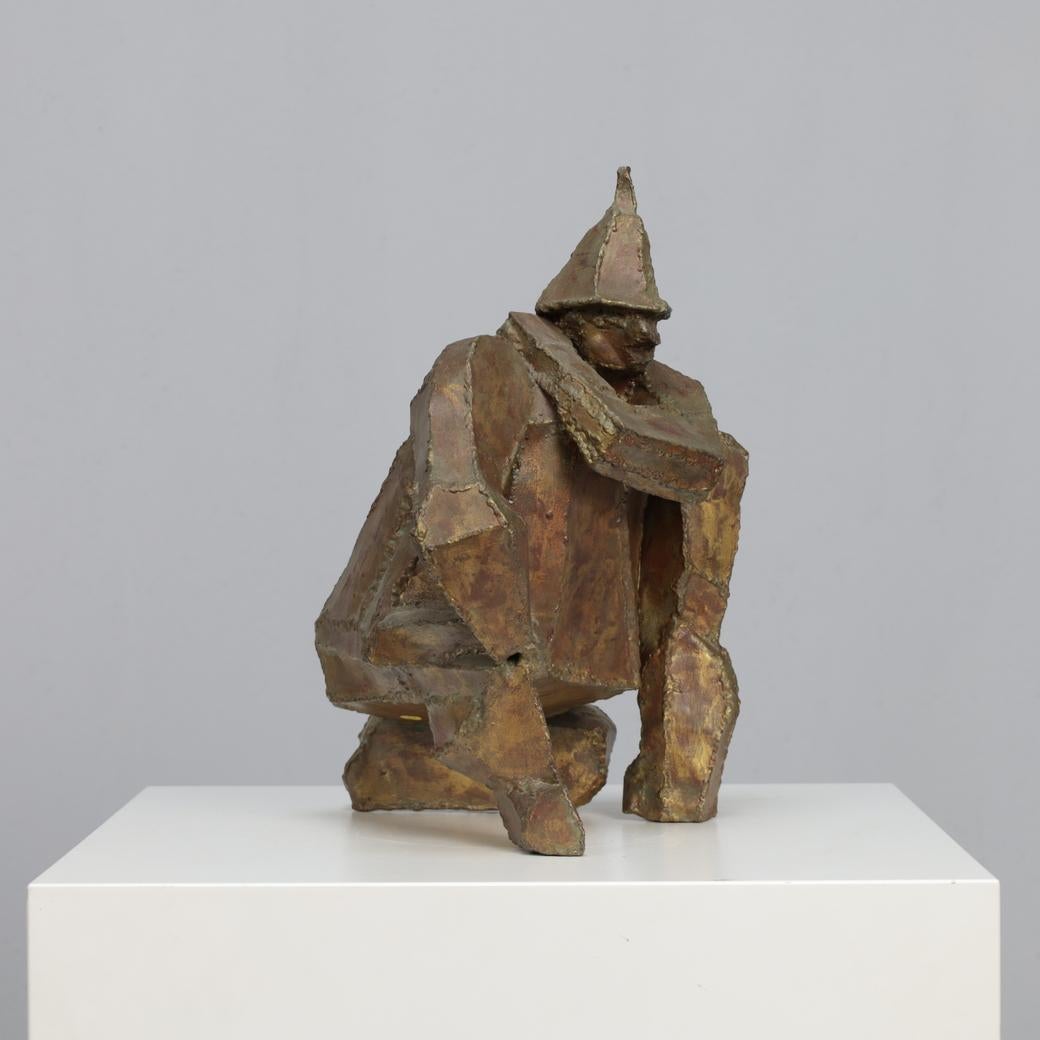 “Starke Jâan” Sculpture in Welded Steel by Louk van Meurs, Netherlands, c. 1970s For Sale 2