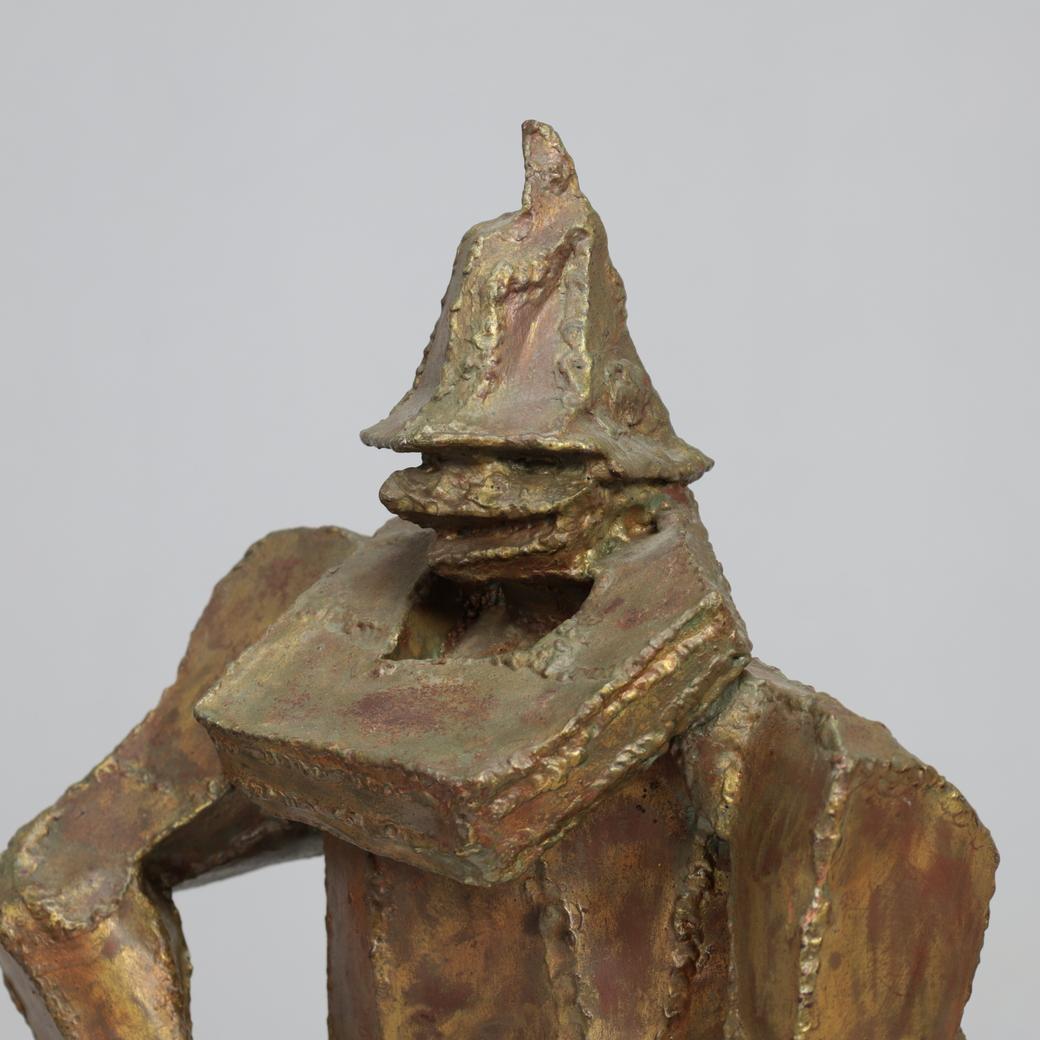 “Starke Jâan” Sculpture in Welded Steel by Louk van Meurs, Netherlands, c. 1970s For Sale 3