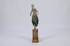 Starlight Sculpture by Demetre Chiparus, Art Deco Bronze & Onyx, 1930