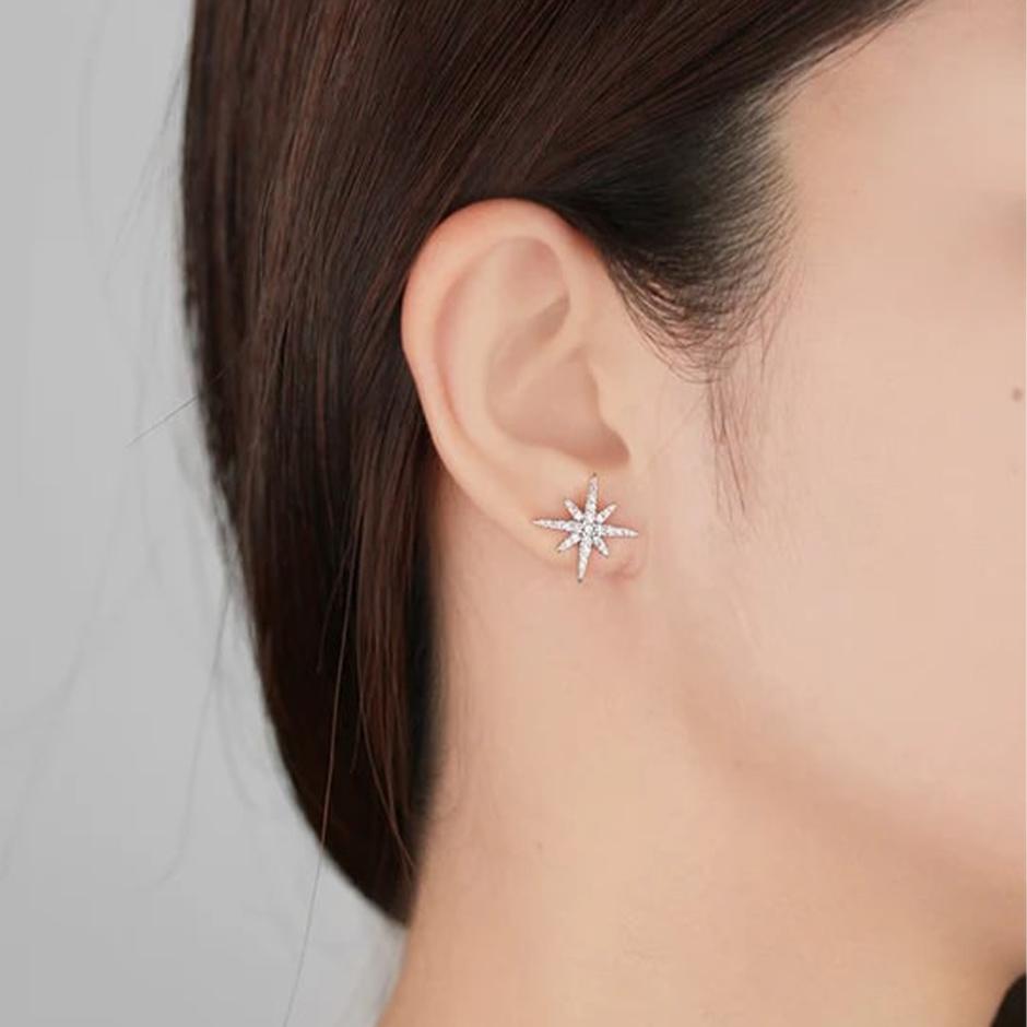 Starlight Cross Diamant Pave Ohrringe im Zustand „Neu“ im Angebot in Los Angeles, CA