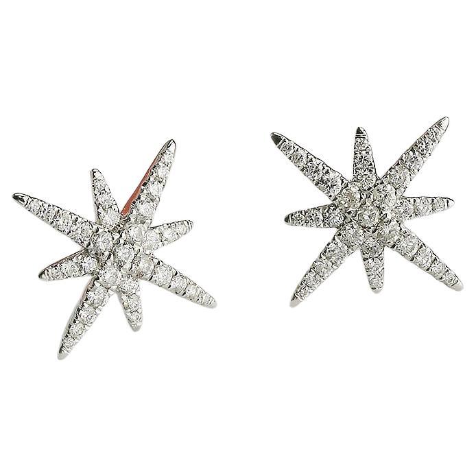 Boucles d'oreilles Starlight Cross Diamond Pave en vente
