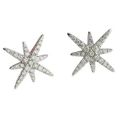 Starlight Cross Diamond Pave Earrings