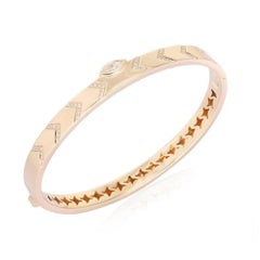 Starlight Path 14K (or 18k upon request) Yellow Gold Chevron Diamond Bracelet
