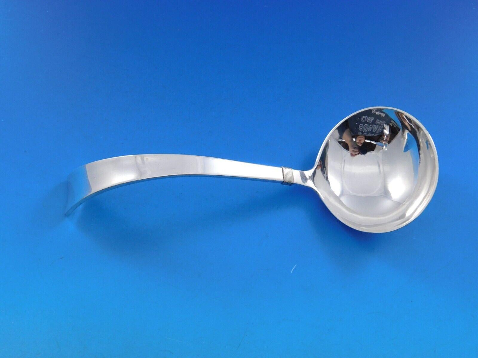 Ensemble de couverts en argent sterling 12 services 77 pièces dîner Starlit par Allan Adler en vente 2
