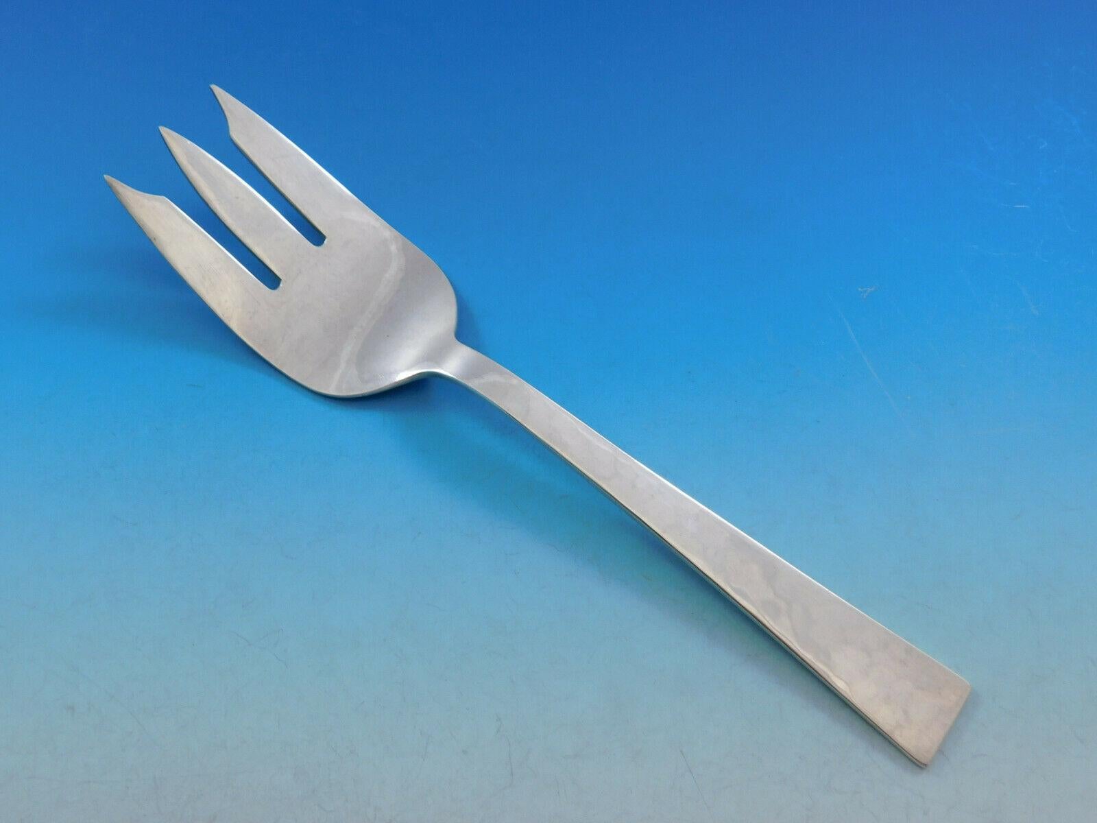 American Starlit by Allan Adler Sterling Silver Flatware Set for 12 Service 55 Pieces