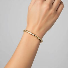 Starlit Whisper 14K (or 18k upon request) Yellow Gold Diamond Bracelet