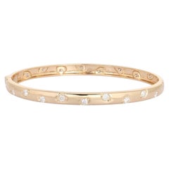 Starlit Whisper 14K (or 18k upon request) Yellow Gold Diamond Bracelet