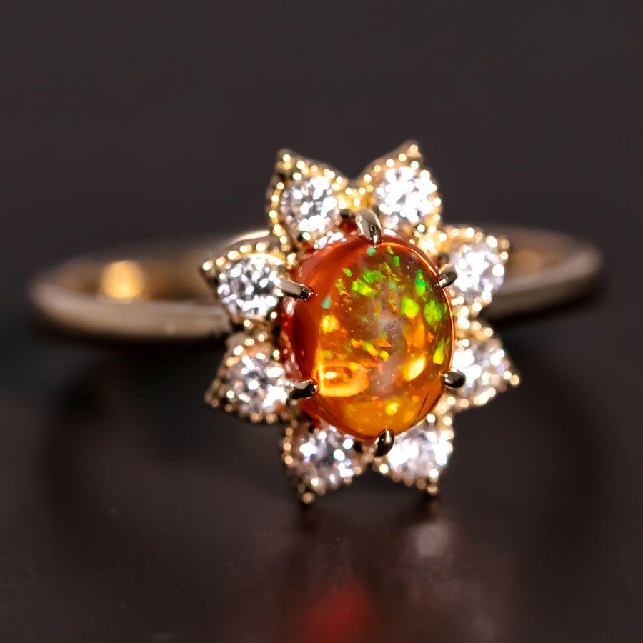 Starry Night Mexican Fire Opal Diamond Engagement Ring 18K Yellow Gold.



Free Domestic USPS First Class Shipping! Free Gift Bag or Box with every order!

Opal—the queen of gemstones, is one of the most beautiful gemstones in the world. Every piece