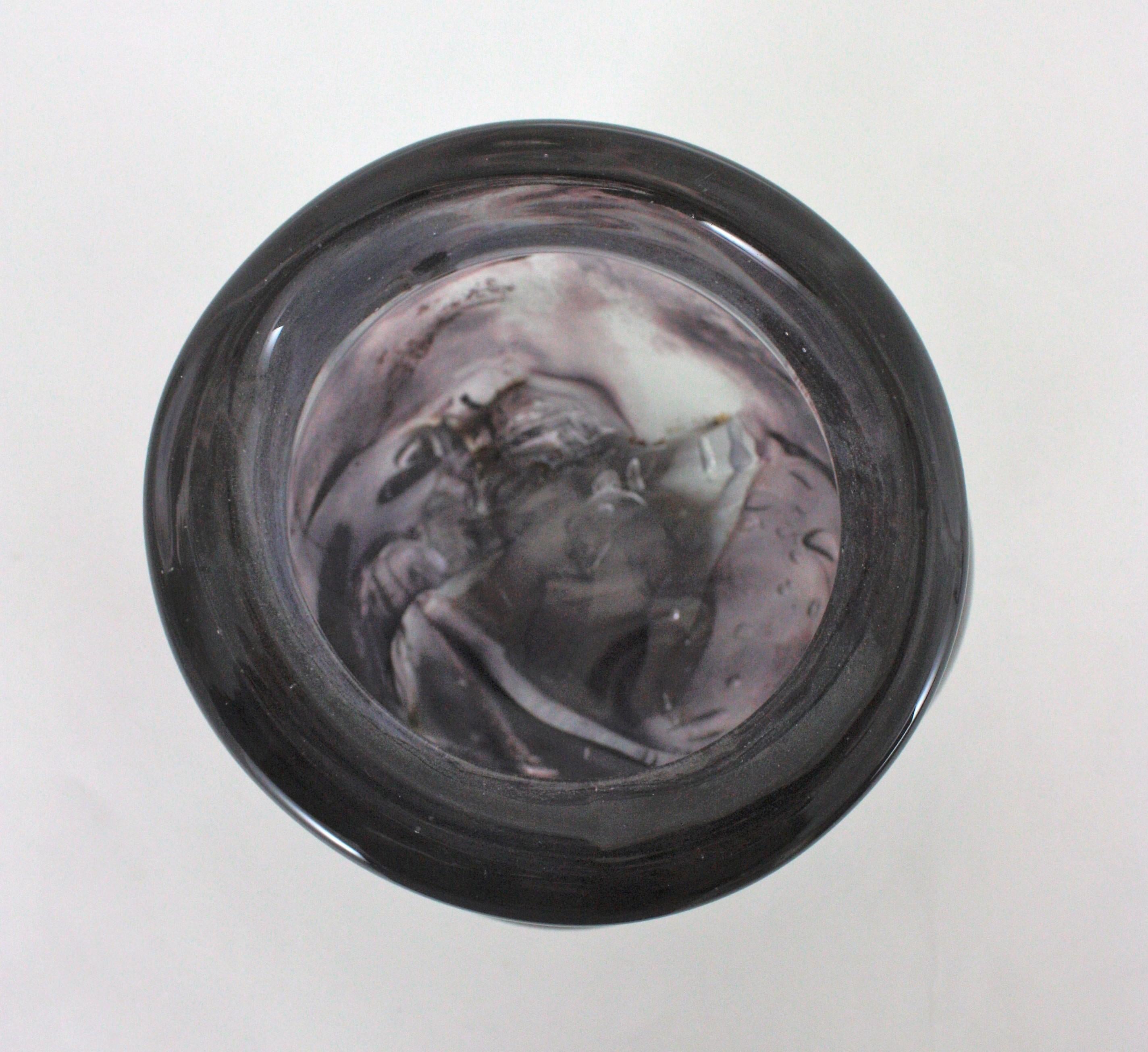 Vaso in vetro artistico di Murano Starry Night, anni '50 in vendita 6