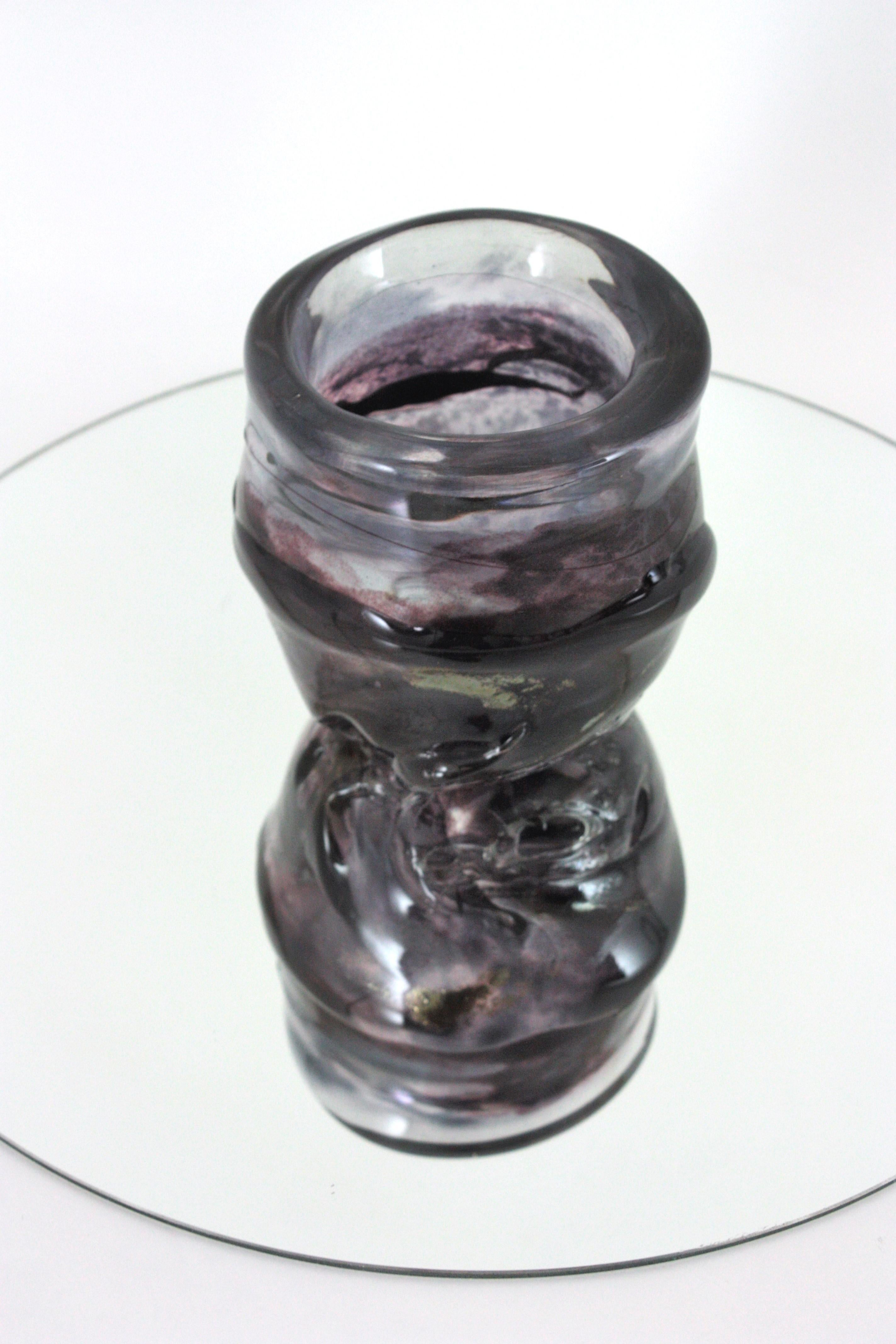 Vetro Vaso in vetro artistico di Murano Starry Night, anni '50 in vendita