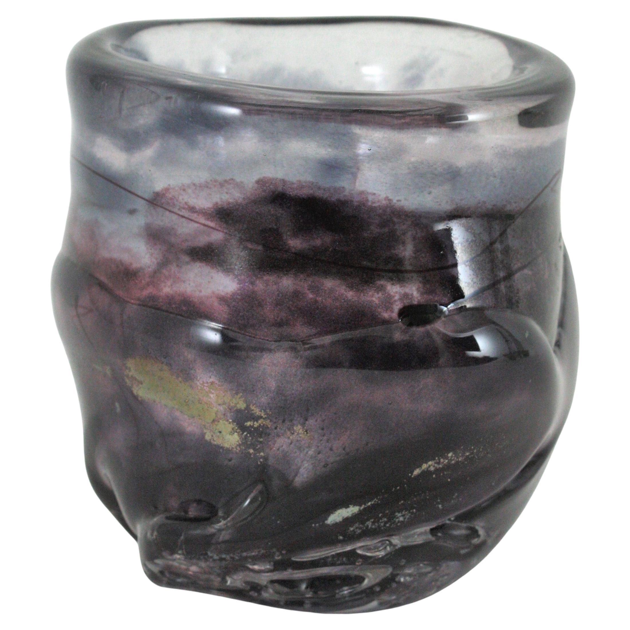 Starry Night Murano Art Glass Vase, 1950s