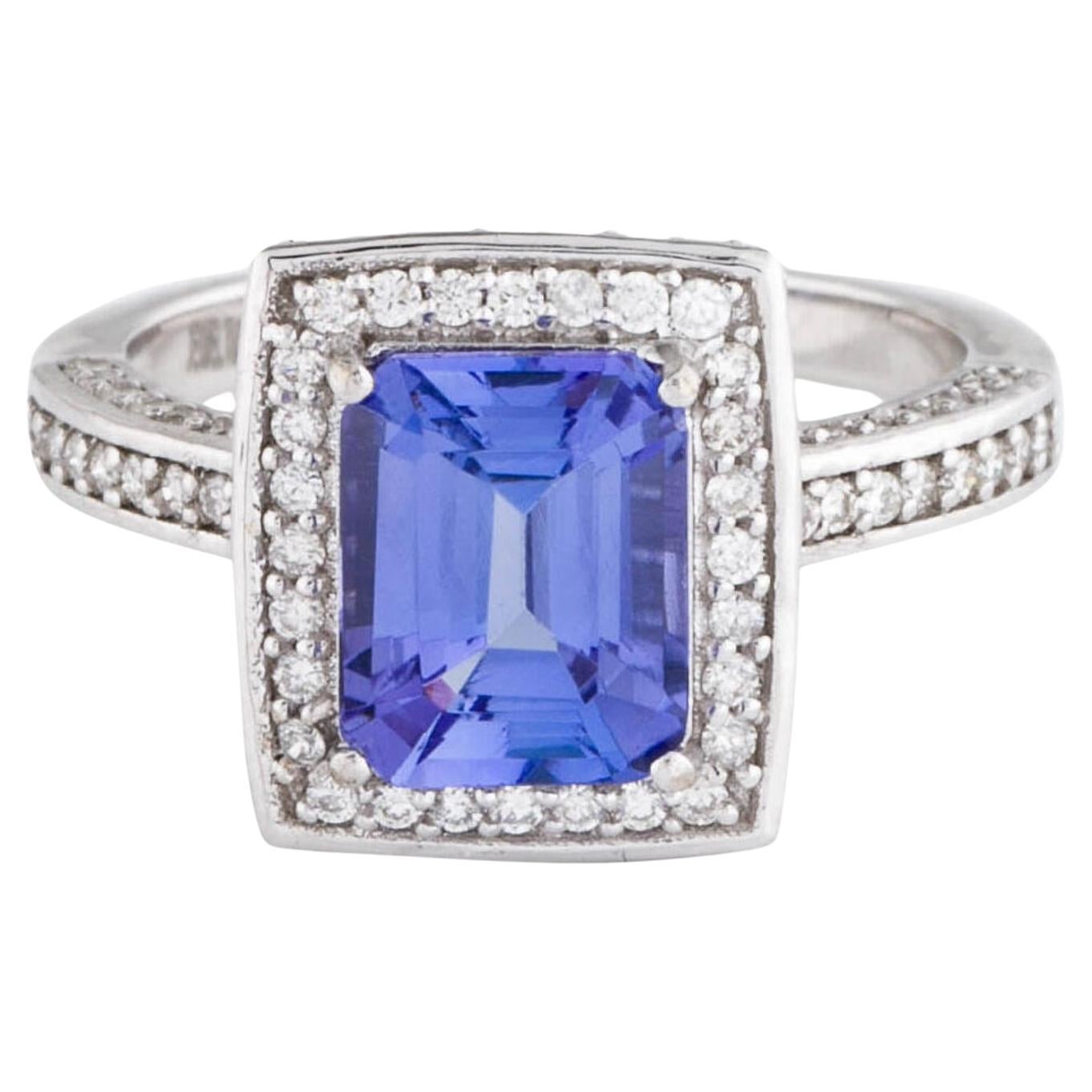 14K Tanzanite & Diamond Cocktail Ring - 2.67ctw - Size 7 - Statement Jewelry