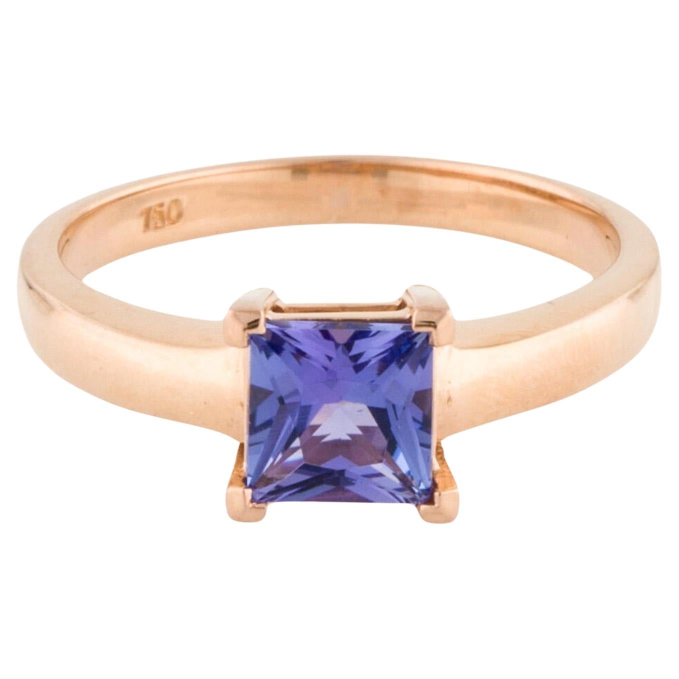 18K Tanzanite Cocktail Ring 2.50ctw - Size 7.75 - Exquisite Statement Jewelry