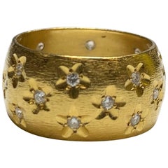 Starry Nights Diamond Ring in 22 Karat Gold, A2 by Arunashi