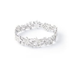 Stars Diamond White Gold Bracelet