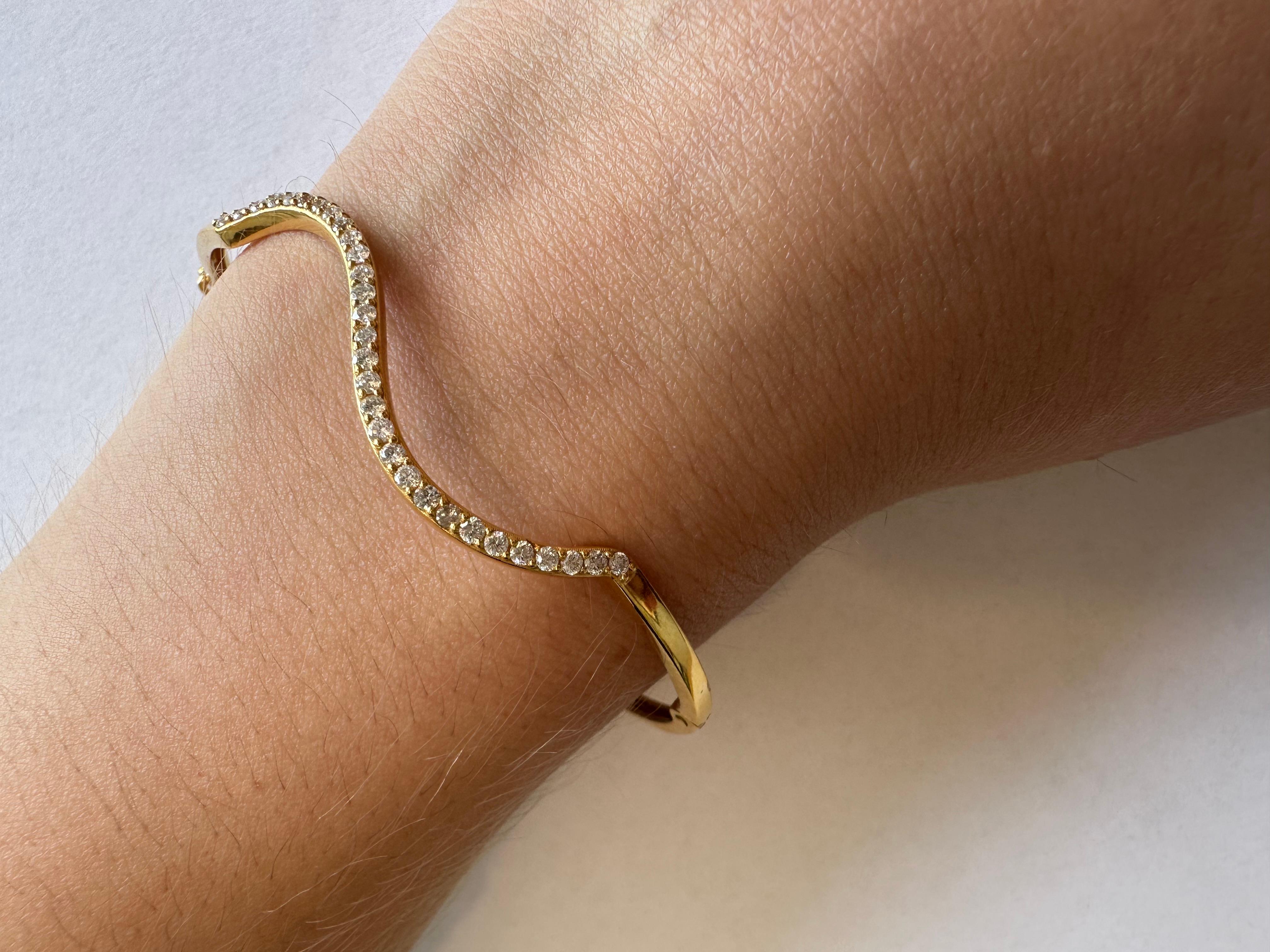 Stars Gold- und Diamanten-Armband (Brillantschliff) im Angebot