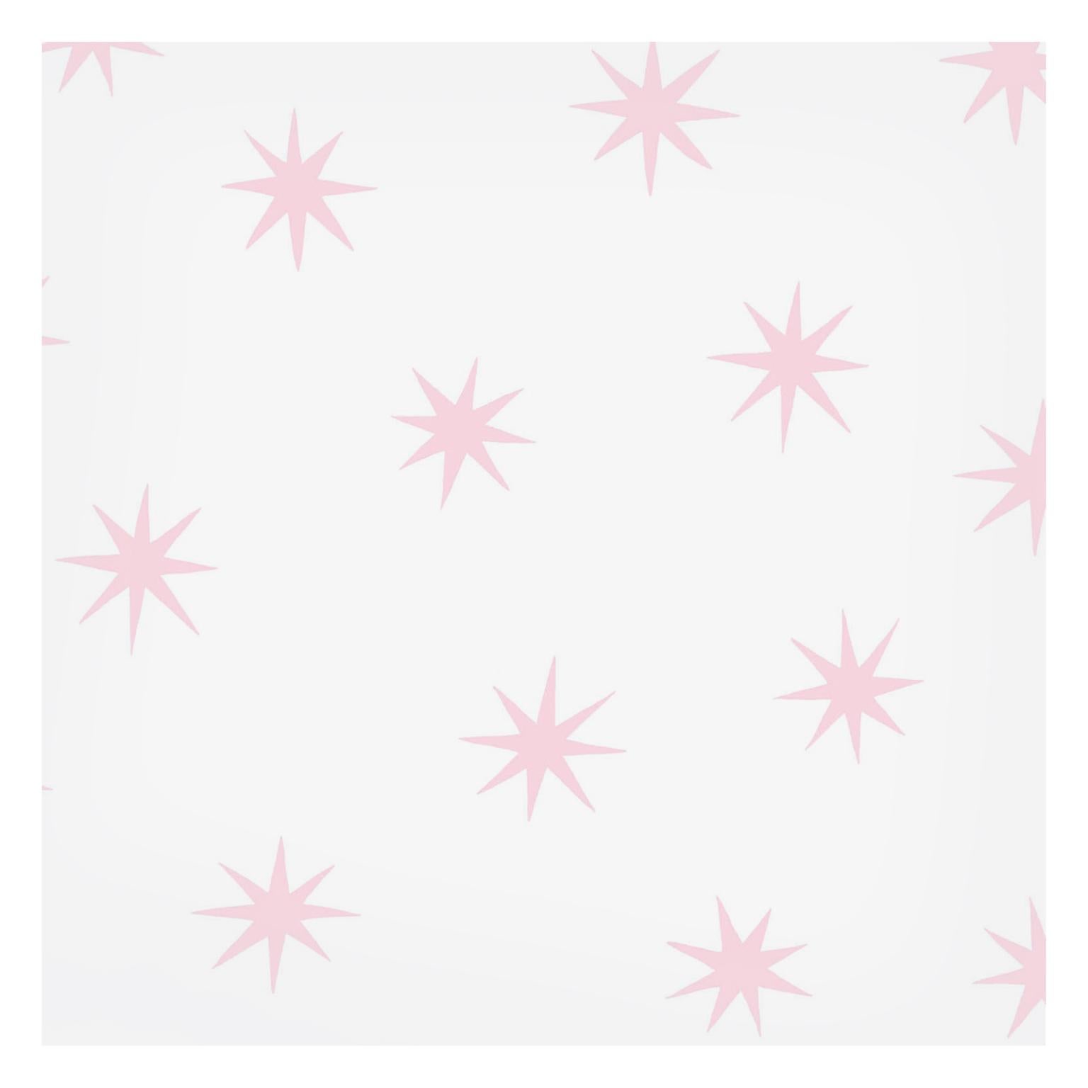 Stars in Baby Pink on Smooth Paper For Sale