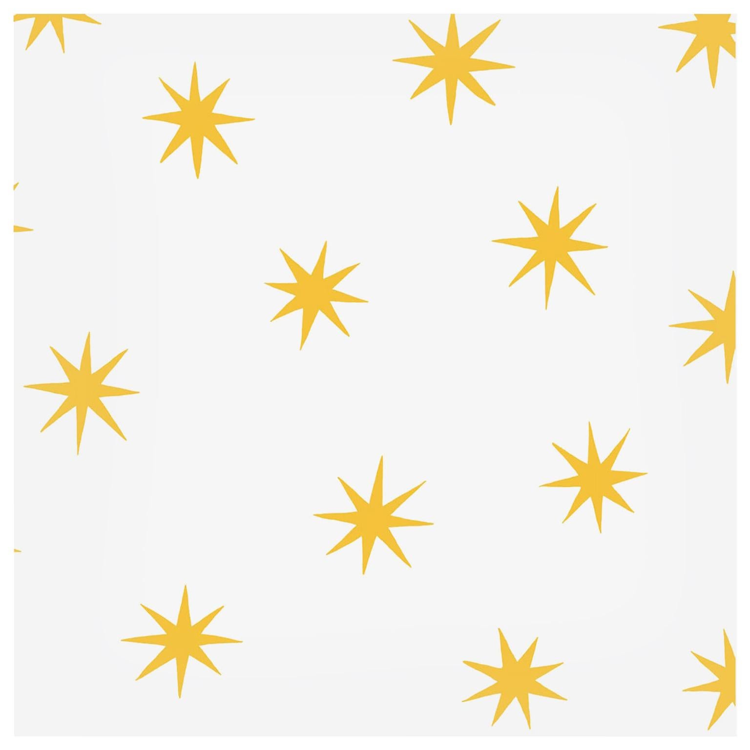 Stars in Gold on Smooth Paper For Sale