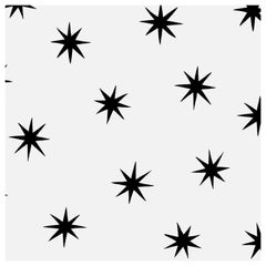 Stars in White and Black on Smooth Paper
