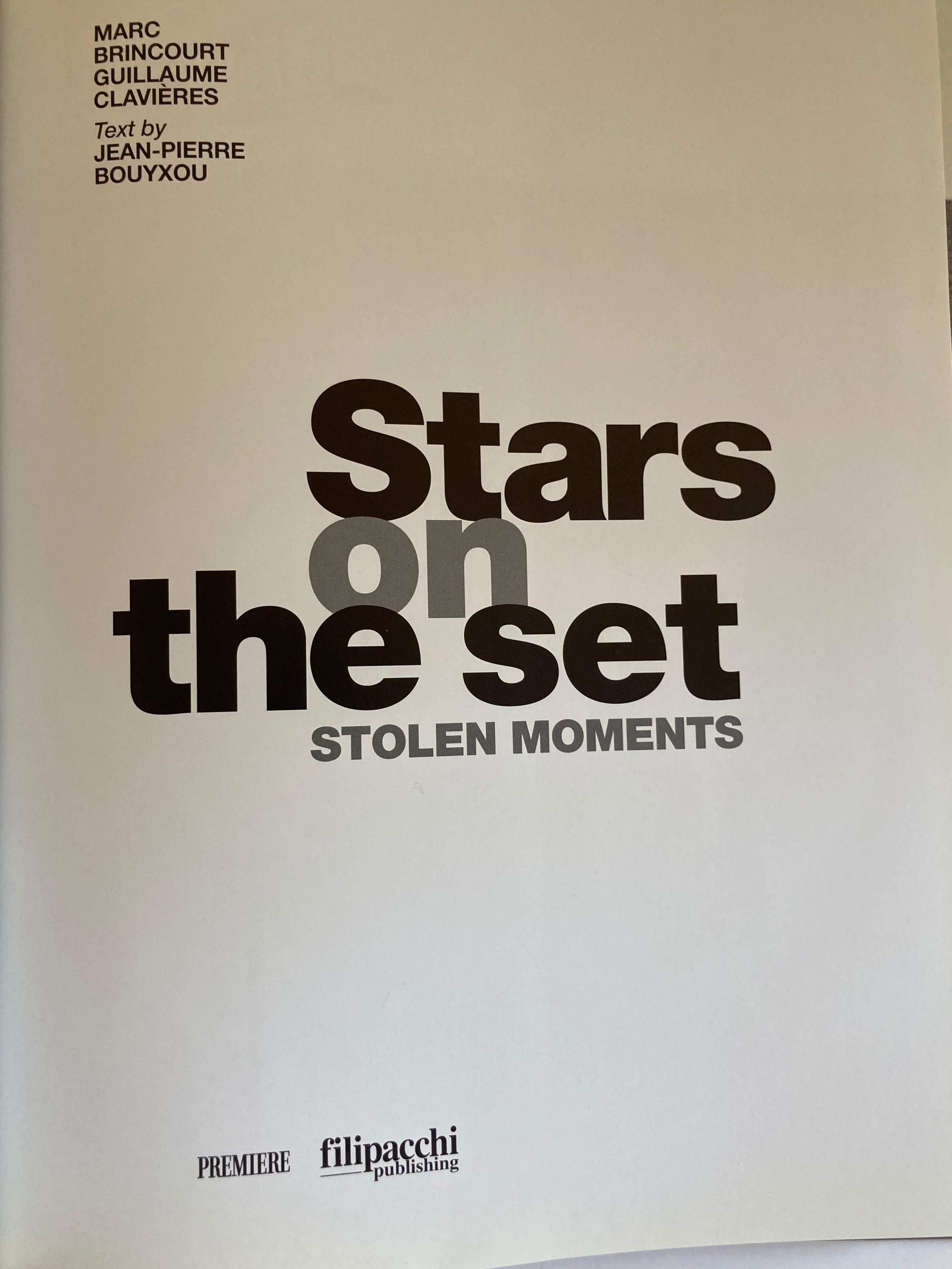 Stars on the Set Stolen Moments Hardcover Table Book 8