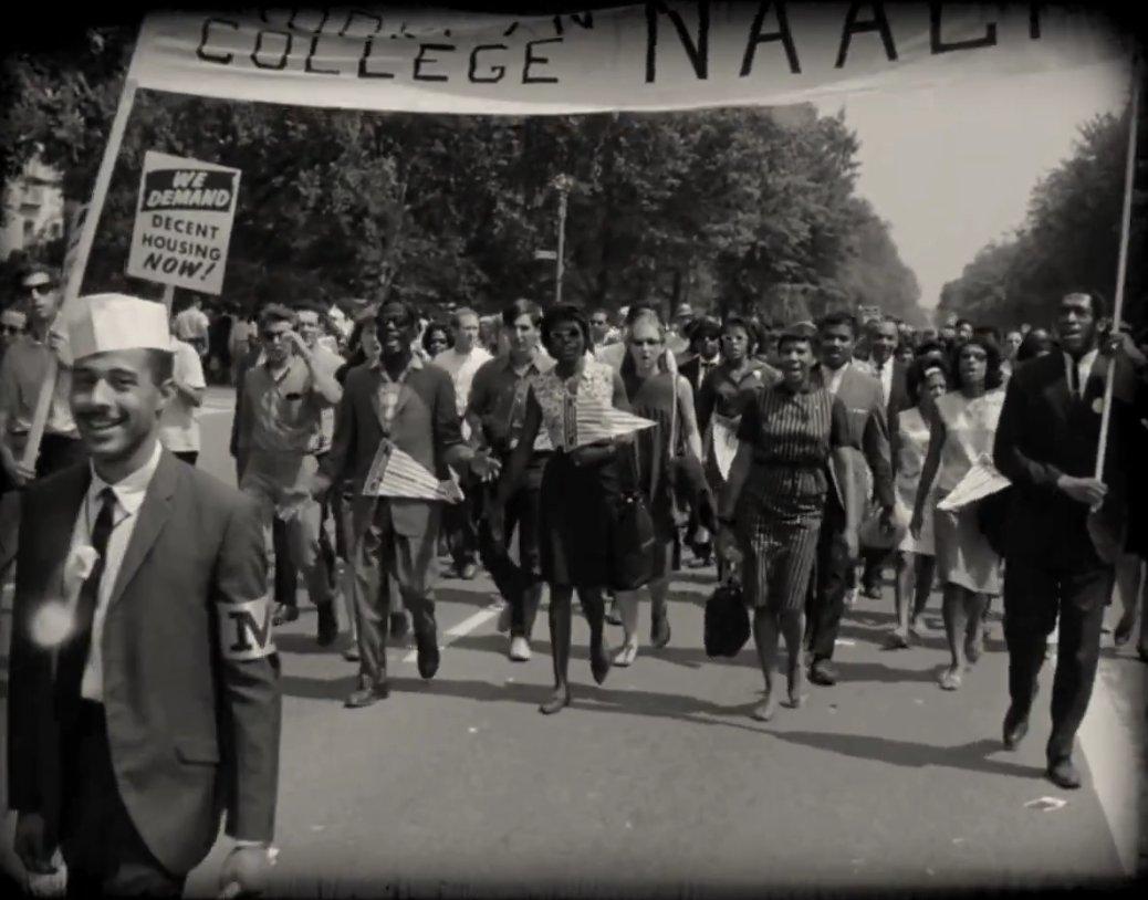Metà XX secolo Pennant a stelle e strisce della Marcia su Washington del 28 agosto 1963 in vendita