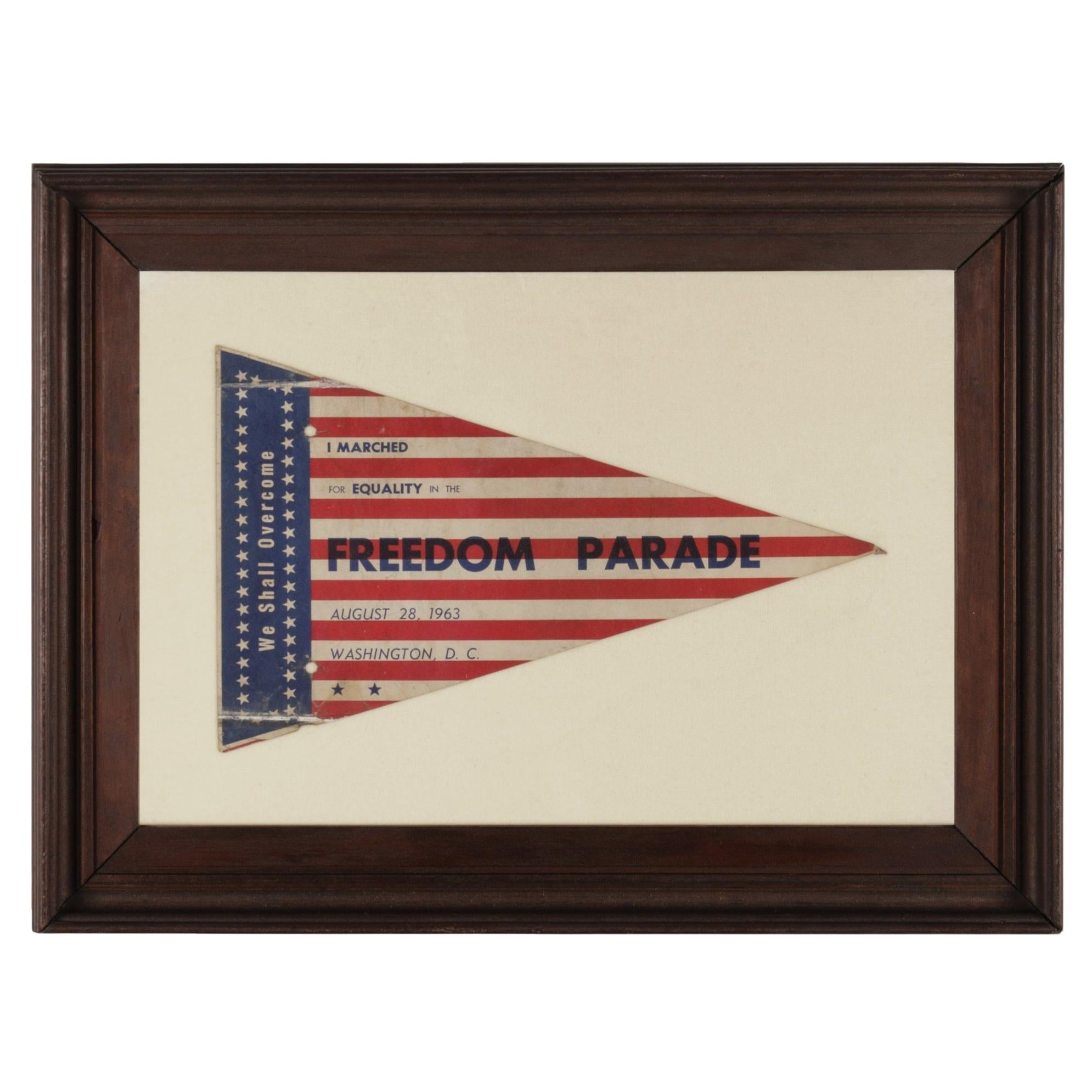 Stars & Stripe Pennant from the March on Washington, August 28, 1963