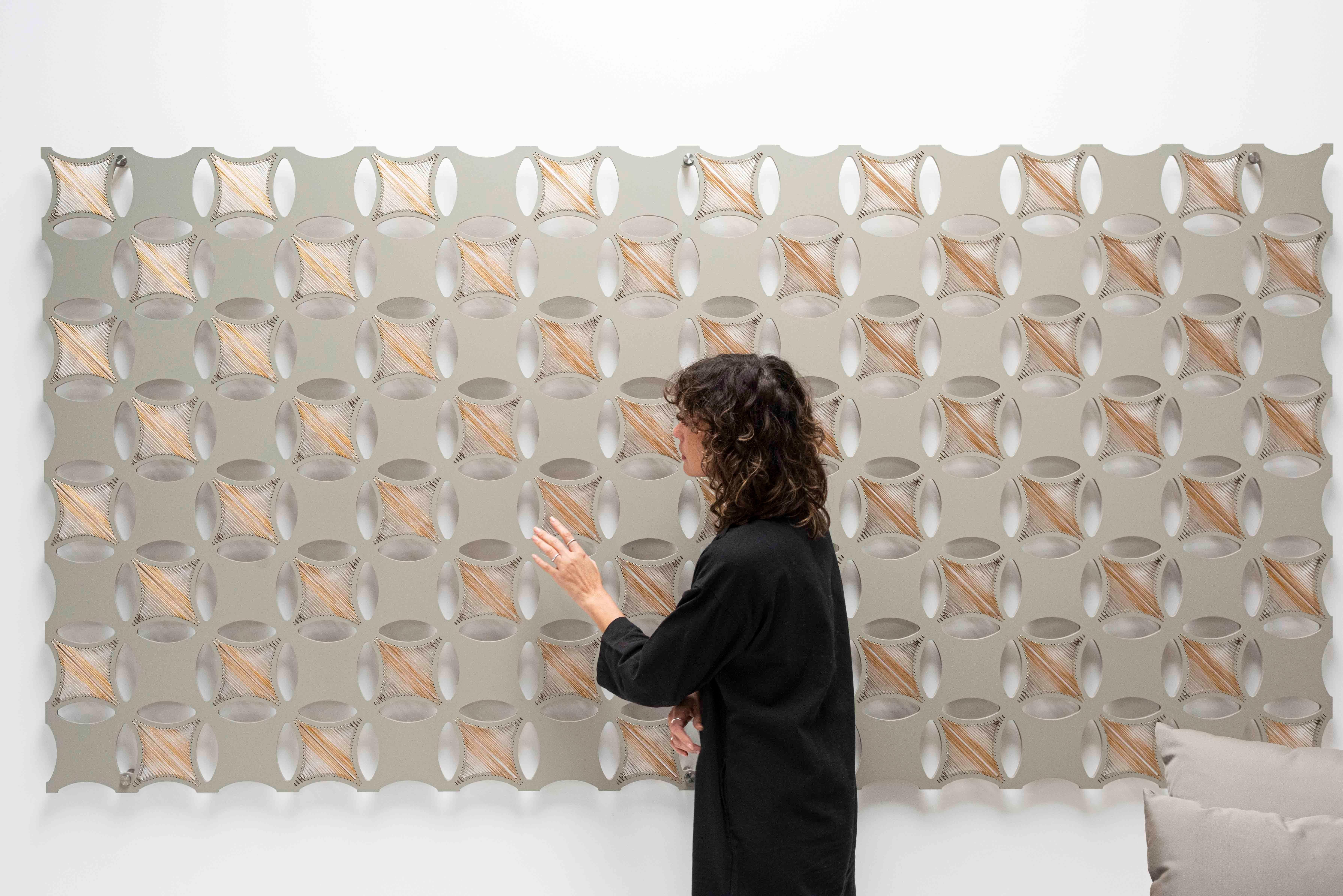 Guatemalan Stars Threads by Piegatto, A Contemporary Textile Sculpture For Sale