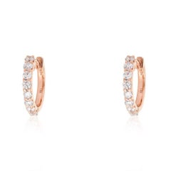 Starshine Elegance 14K (or 18k upon request) Yellow Gold Huggies Earrings