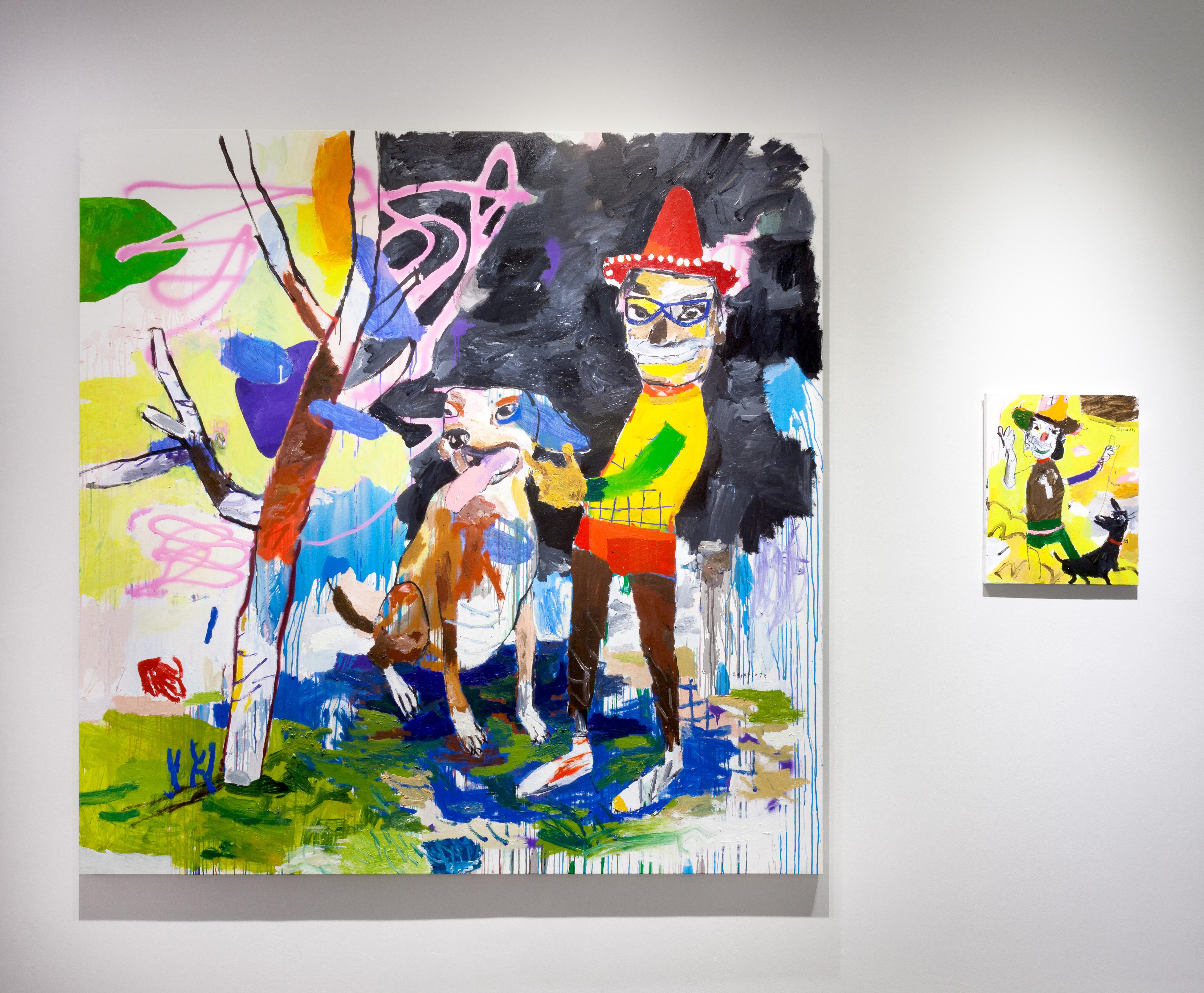 Abbraccia - Painting Contemporaneo di Starsky Brines