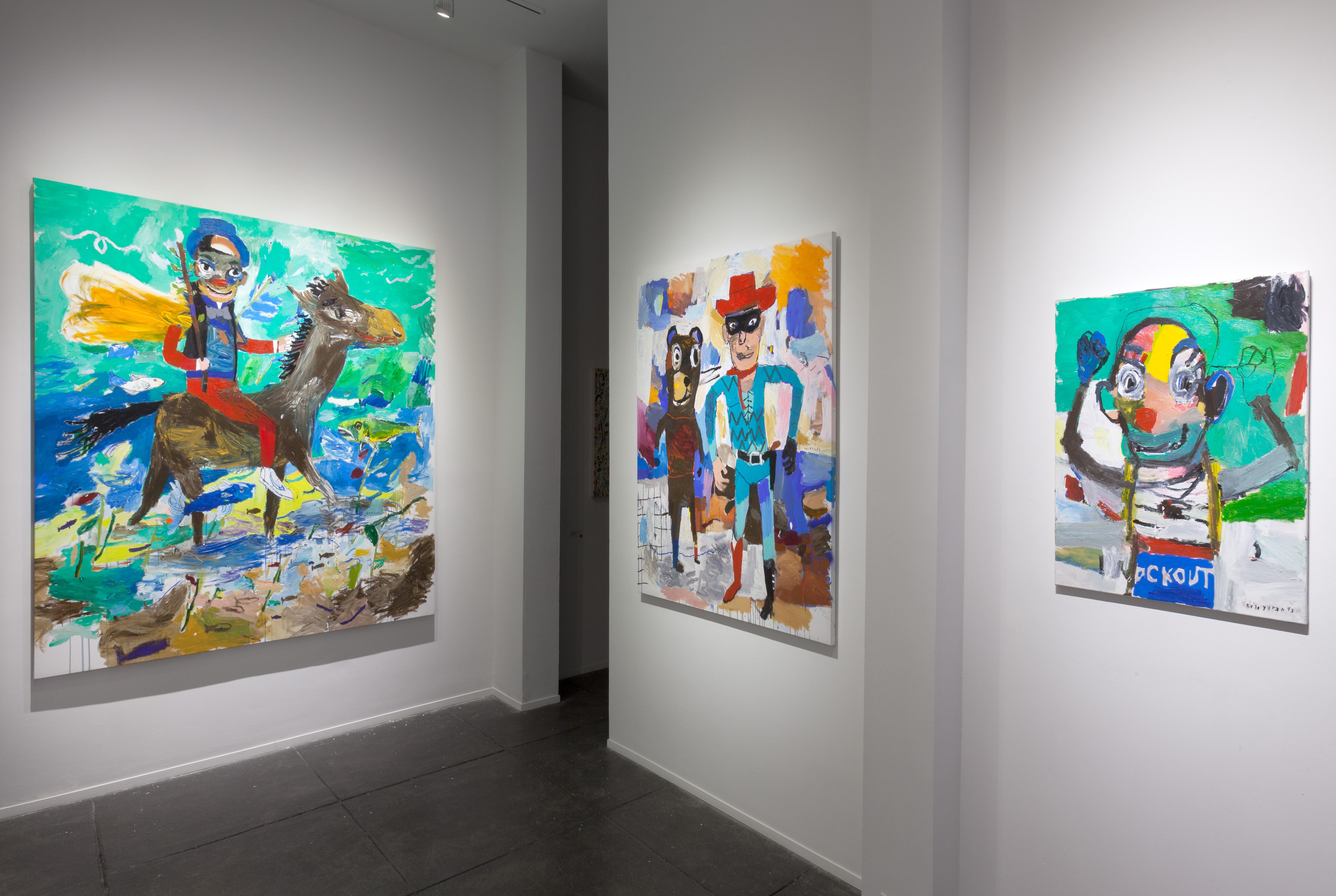 Knockout - Painting Contemporaneo di Starsky Brines