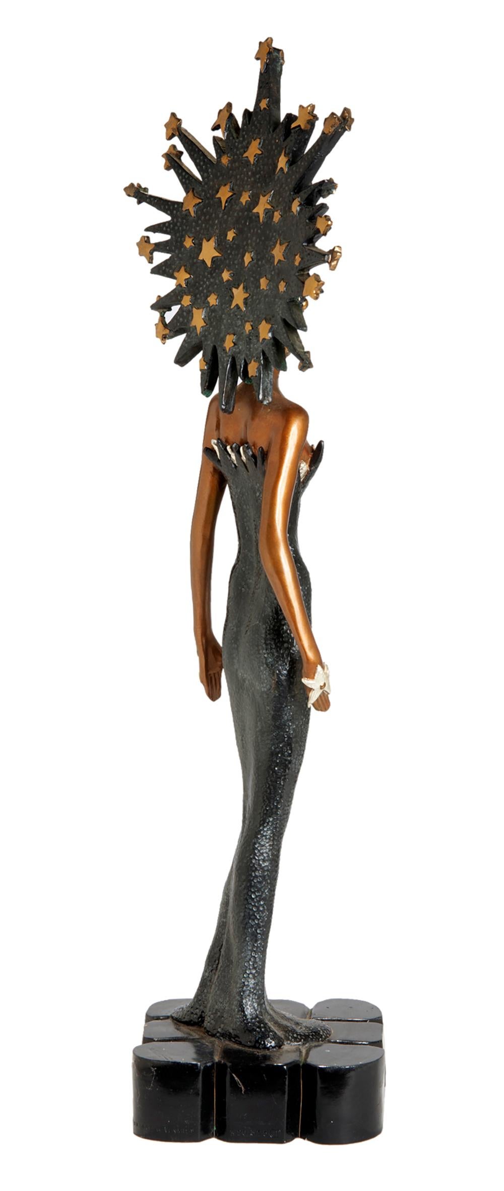 Statue Art Déco en bronze Erte « Starstruck », signée Excellent état - En vente à Malibu, CA