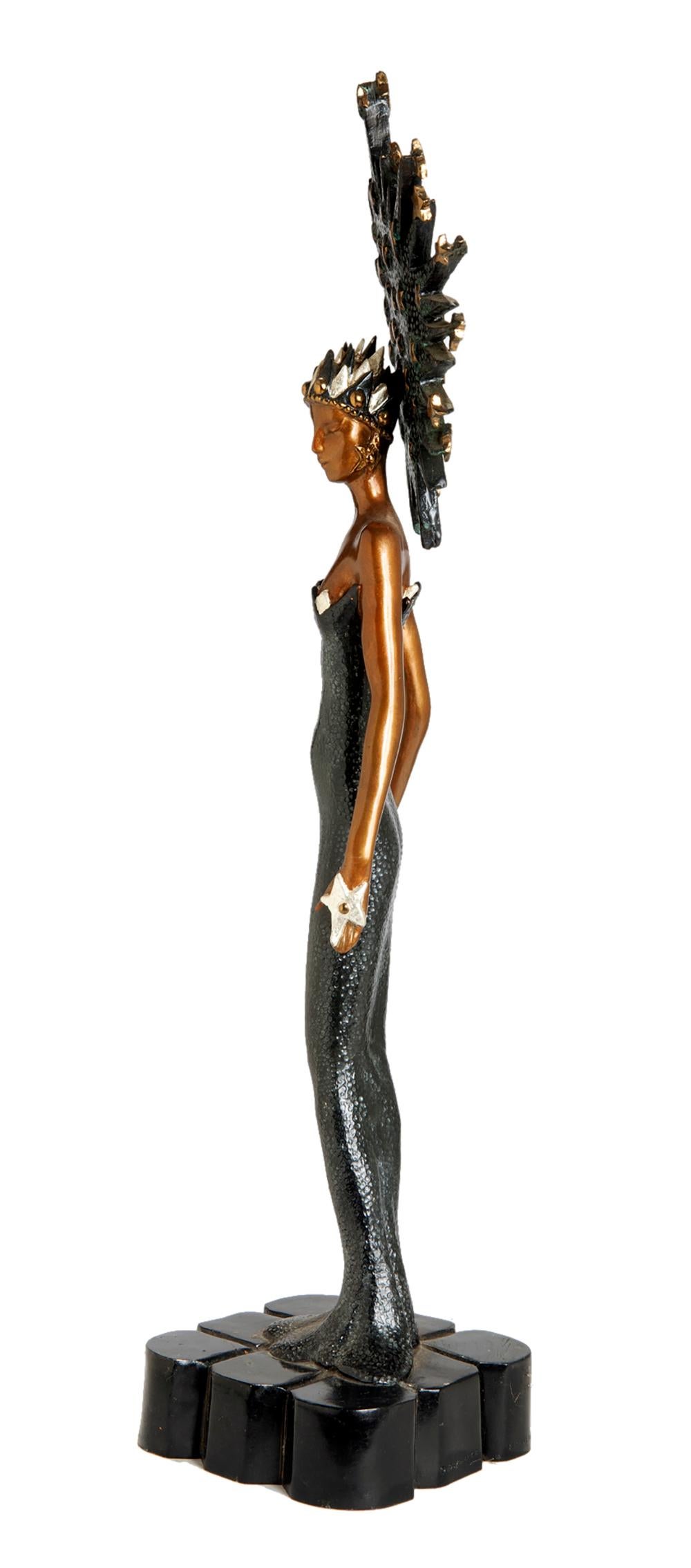 Statue Art Déco en bronze Erte « Starstruck », signée en vente 1