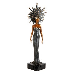 Statua Art Deco in bronzo Erte "Starstruck", firmata