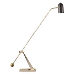 Stasis Floor Light, Brass + Bronze by Bert Frank