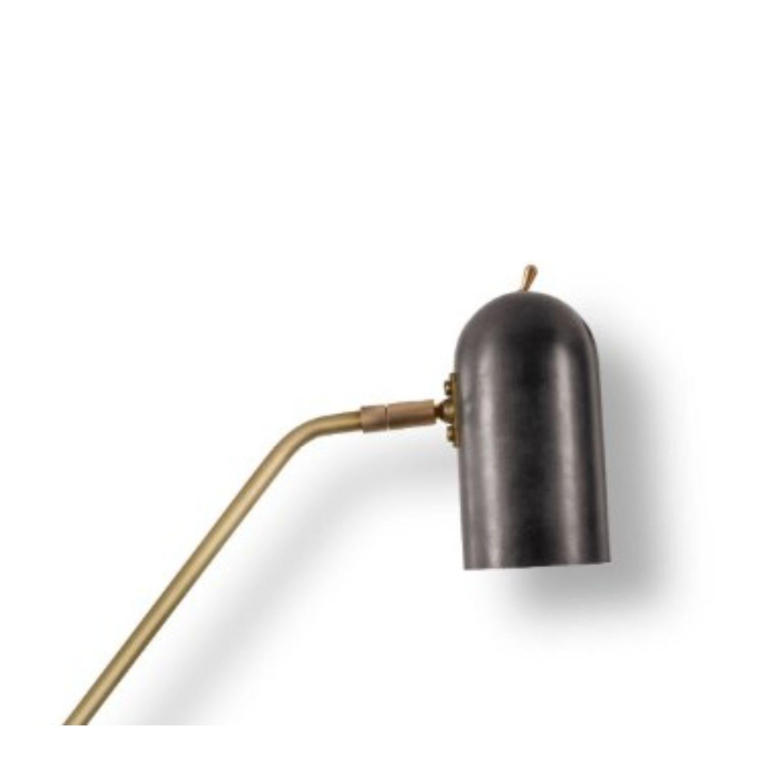 British Stasis Wall Light, Brass + Bronze by Bert Frank