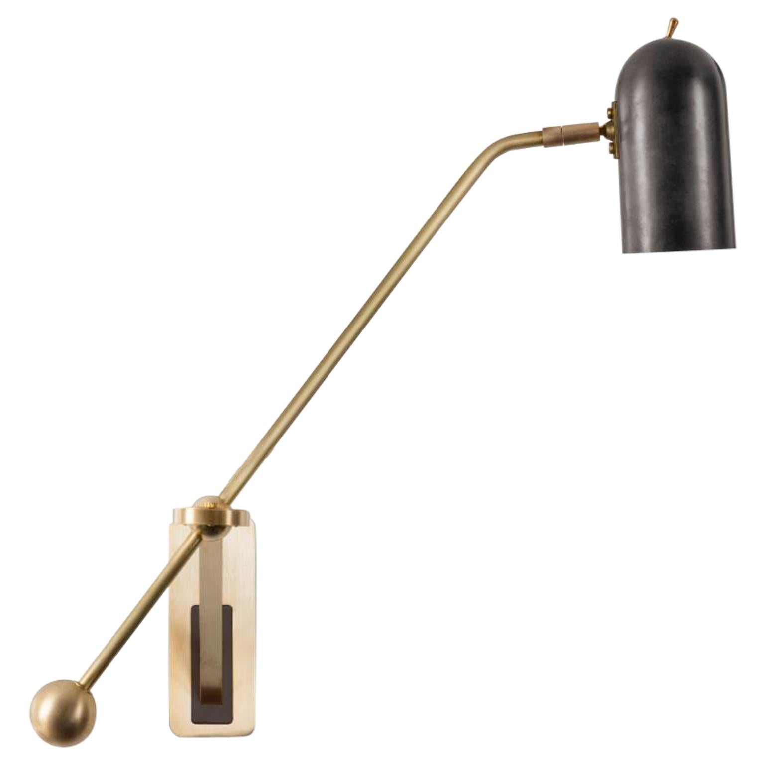 Stasis Wall Light, Brass + Bronze by Bert Frank