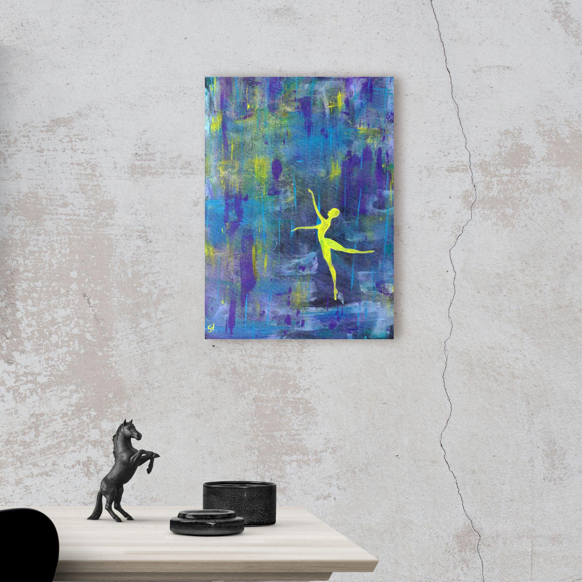 CHEERFULNESS. Original Painting by Stasy Vo For Sale 2