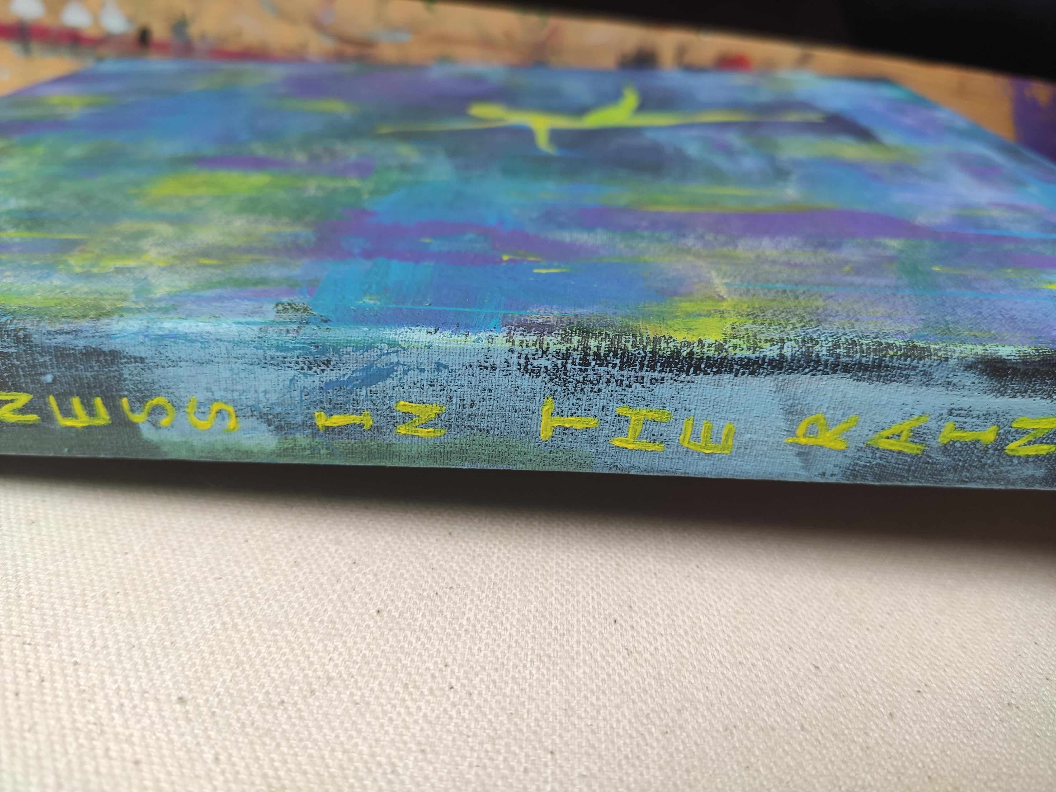 CHEERFULNESS. Original Painting by Stasy Vo For Sale 4