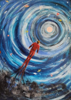Rêveur. Peinture originale de Stasy Vo