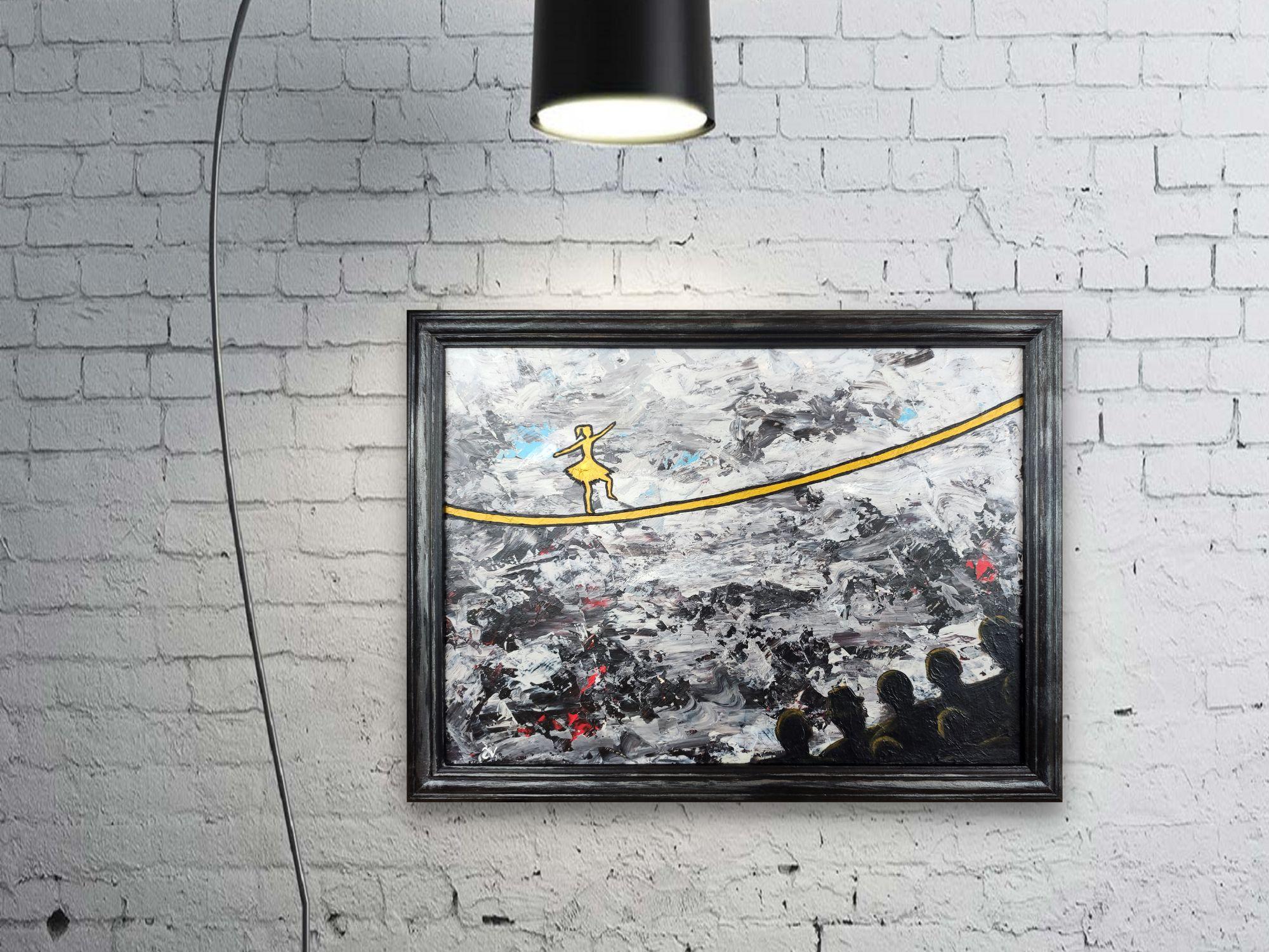 DONNA CHE MANOVRA. Pittura originale di Stasy Vo in vendita 11