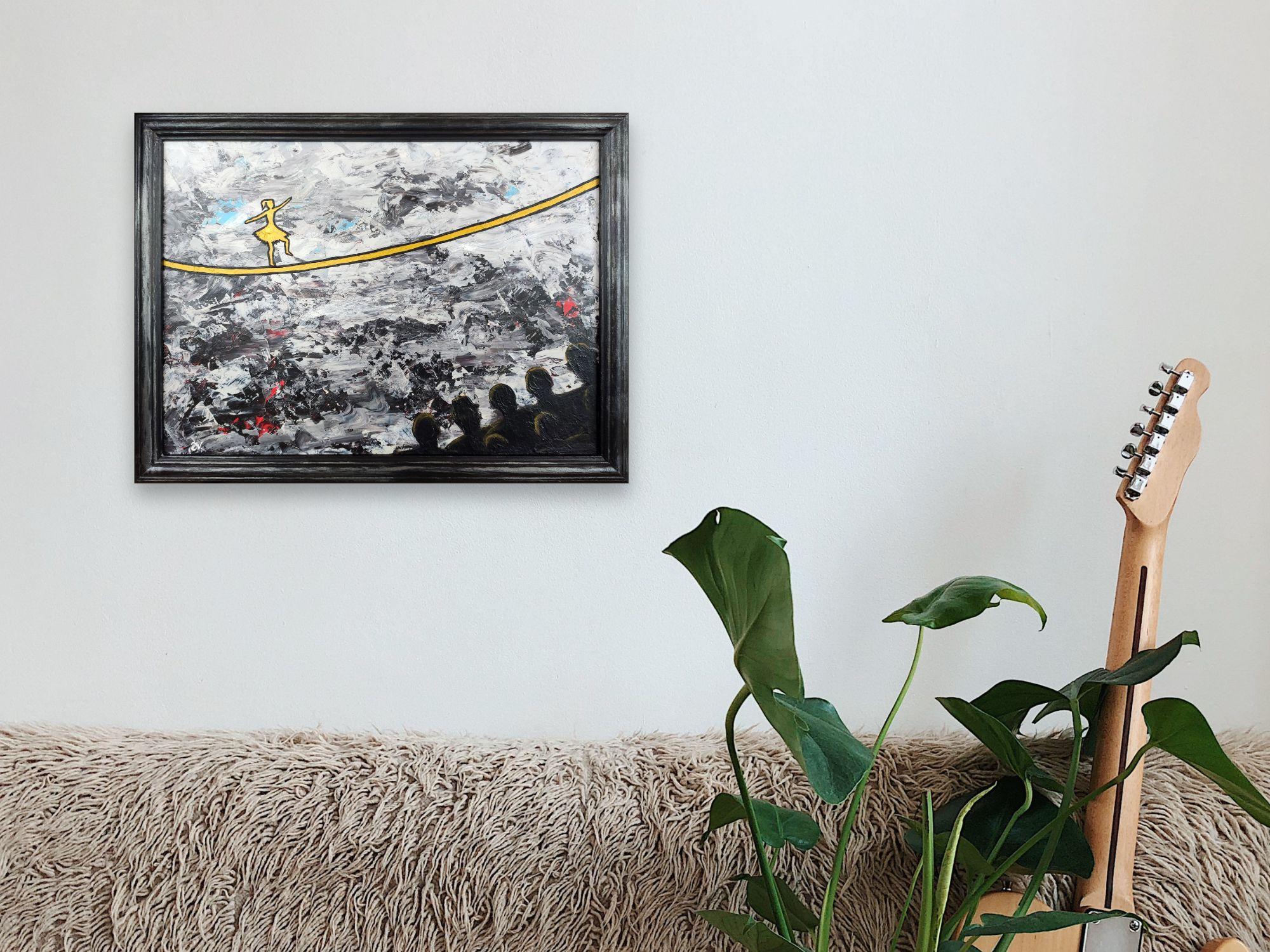 DONNA CHE MANOVRA. Pittura originale di Stasy Vo in vendita 12