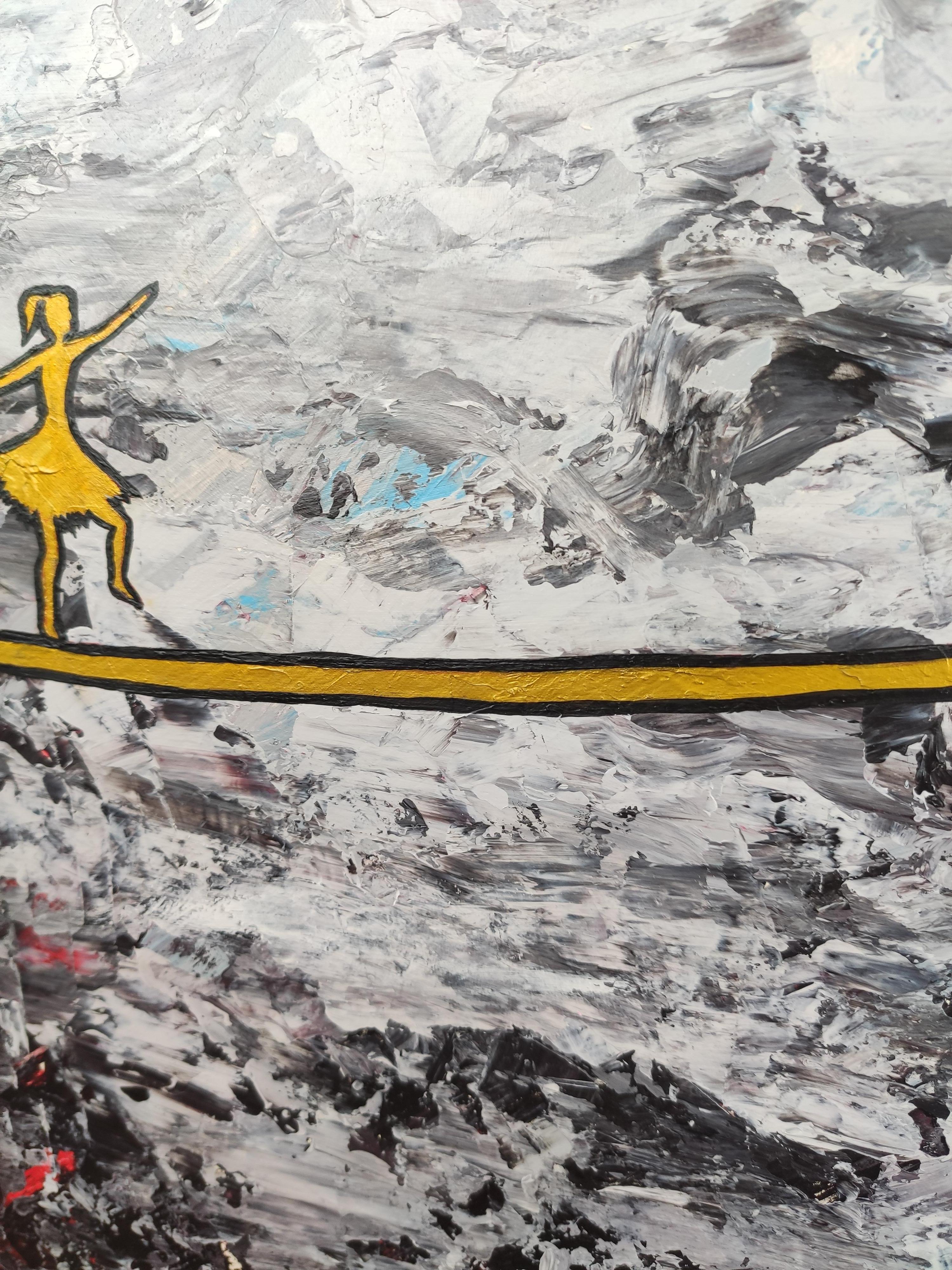 DONNA CHE MANOVRA. Pittura originale di Stasy Vo in vendita 15