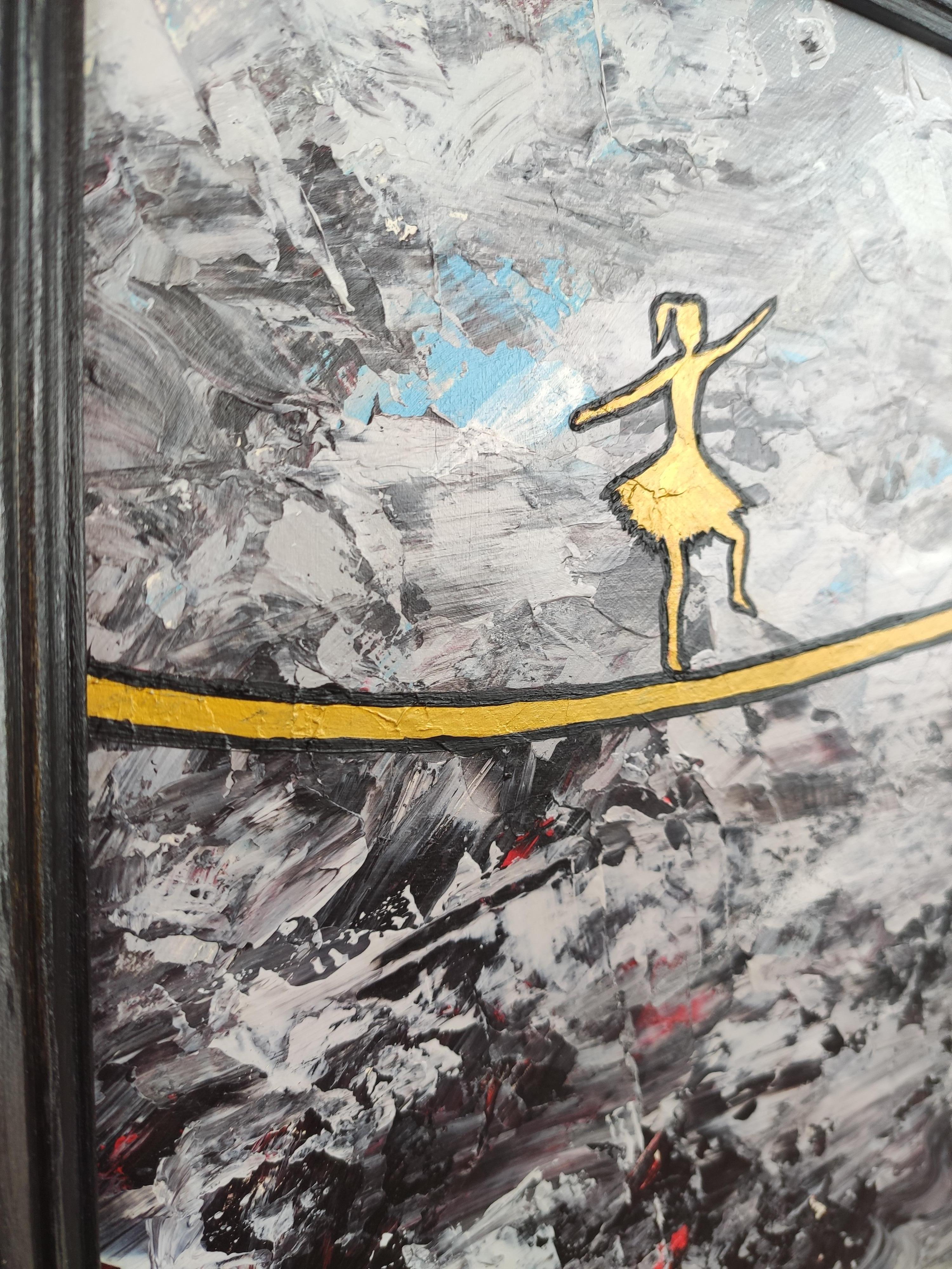 DONNA CHE MANOVRA. Pittura originale di Stasy Vo in vendita 5