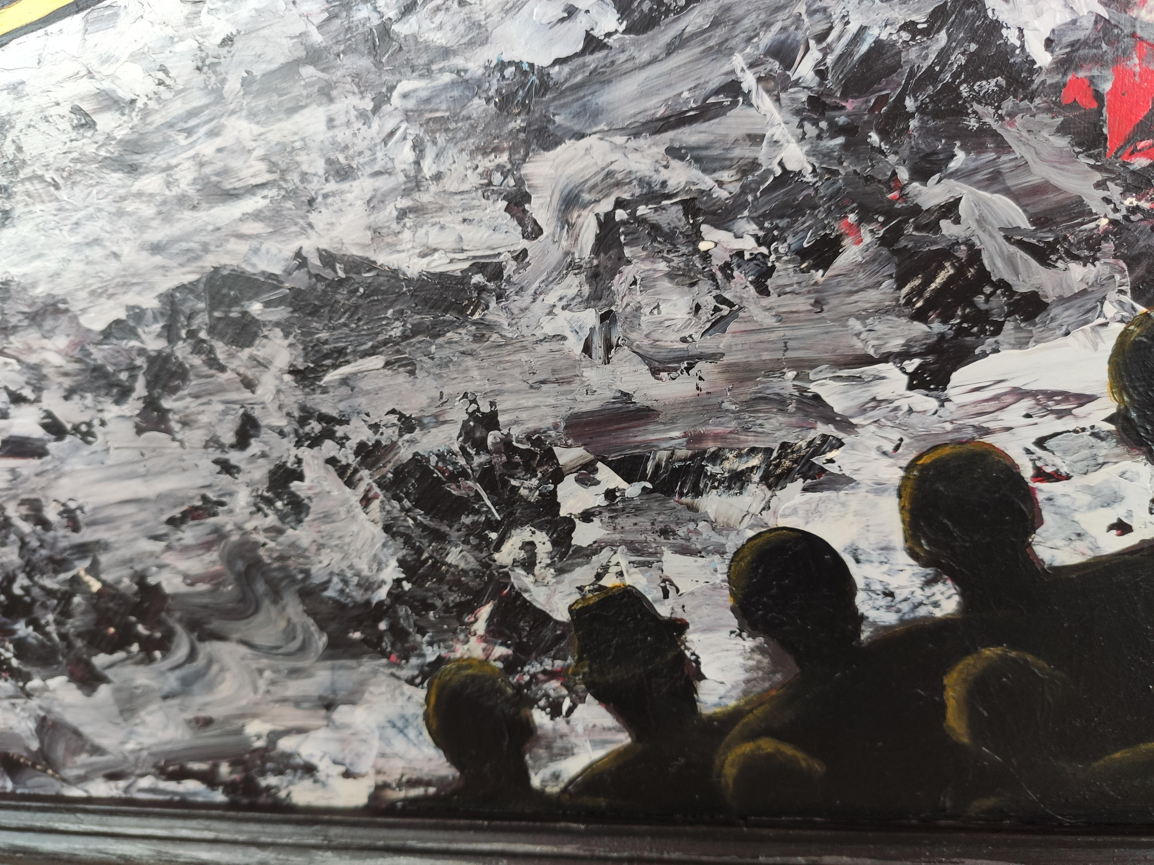 DONNA CHE MANOVRA. Pittura originale di Stasy Vo in vendita 6