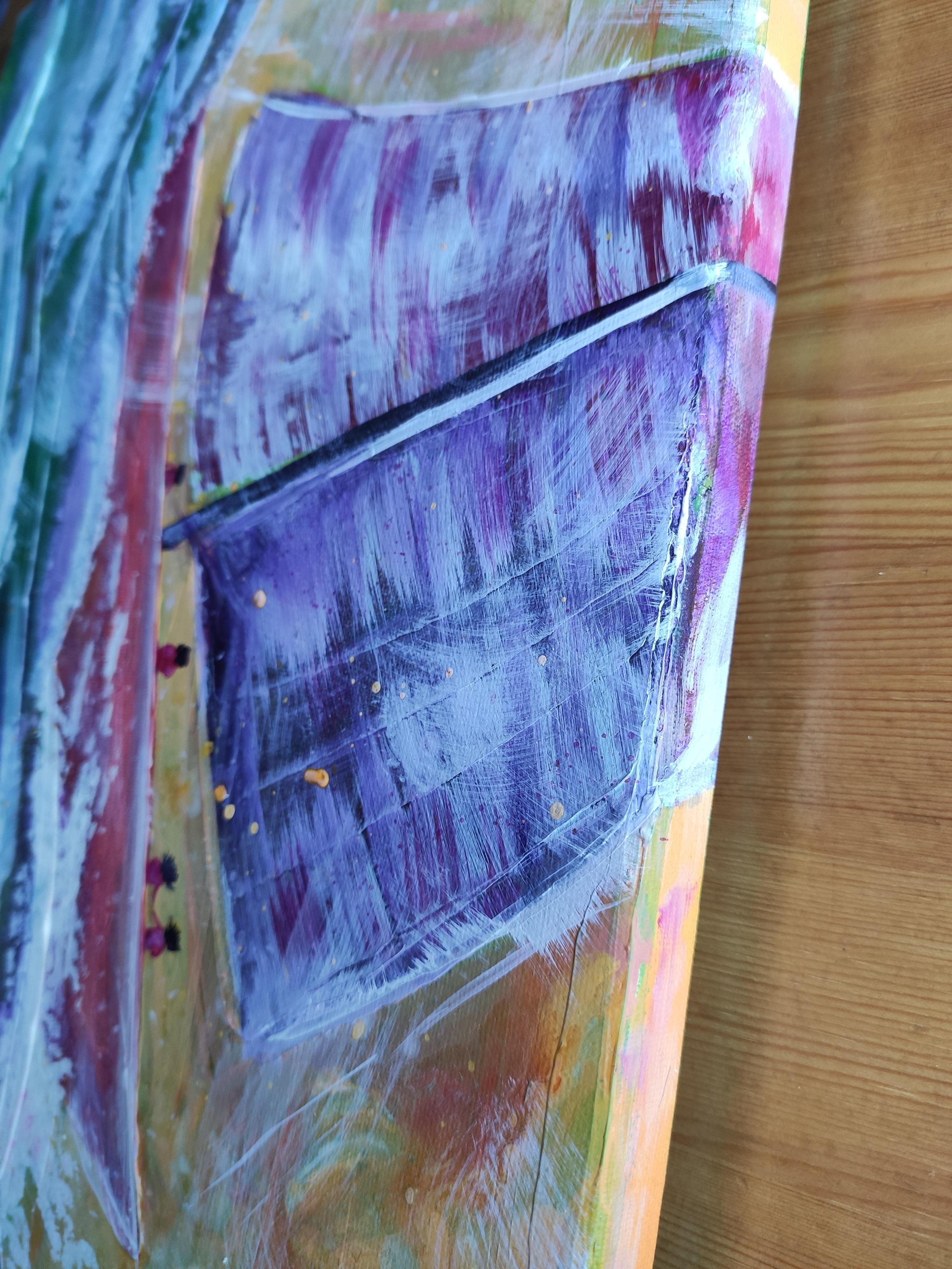 SAILBOAT. Peinture originale de Stasy Vo en vente 4
