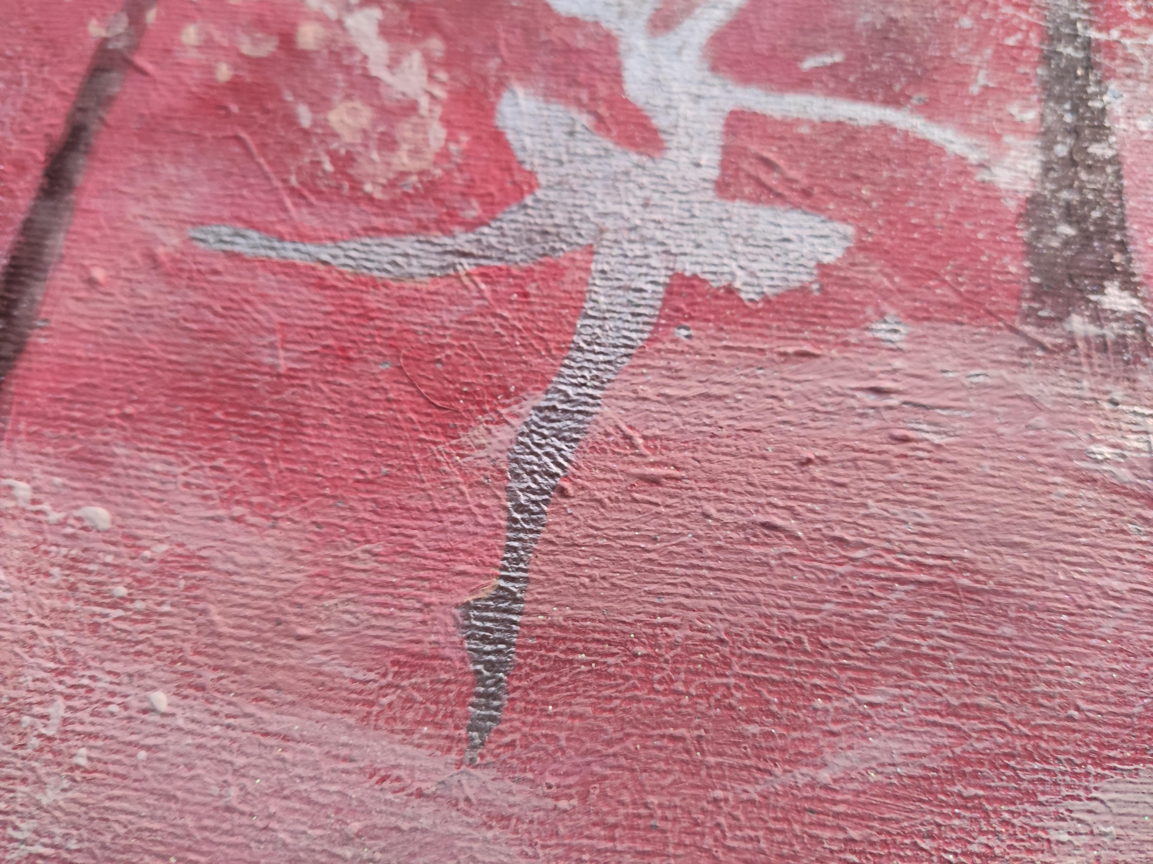 Fairy Sugar Plum Fairy in Magic Winter Woods, en argent. Peinture originale de Stasy Vo en vente 7