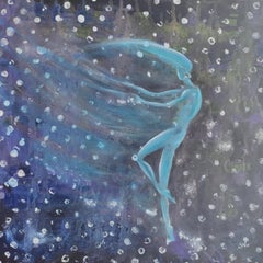 DANZA DEL FLUSSO DI NEVE. Pittura originale di Stasy Vo