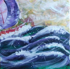 Viento en popa. Pintura original de Stasy Vo