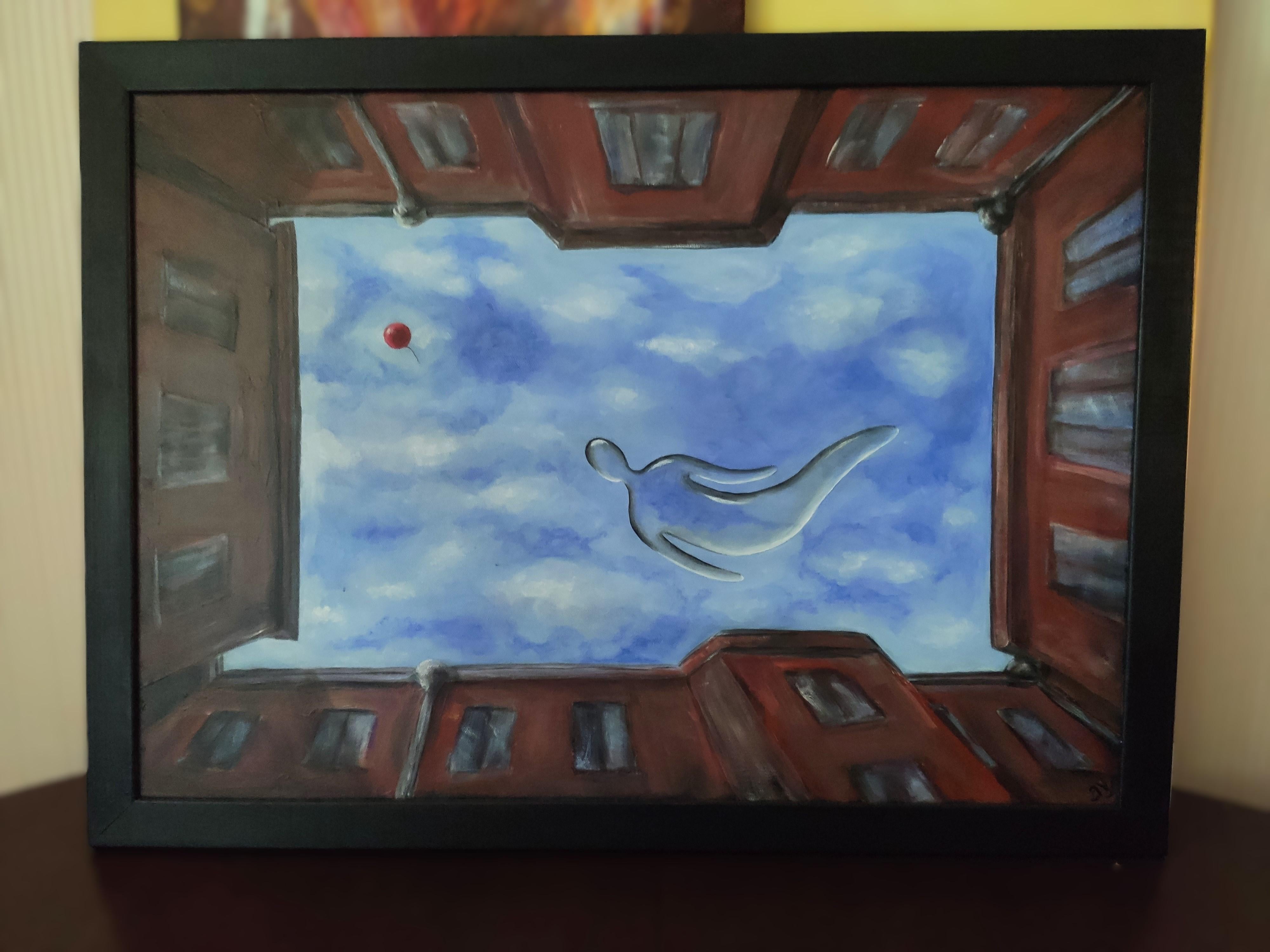 EL GLOBO VOLÓ. Pintura original de Stasy Vo en venta 5